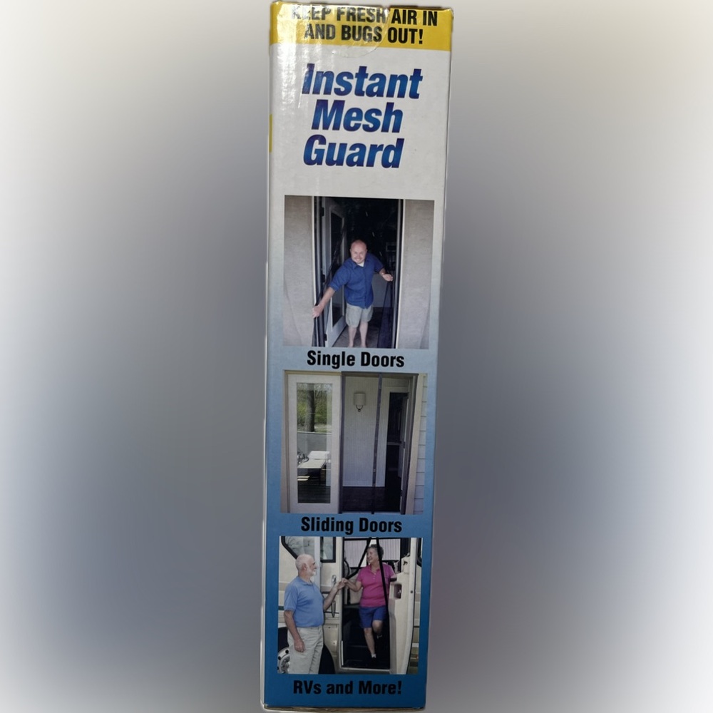 Instant Mesh Guard Hands-Free Screen Door - Black Mesh - Picture 2 of 3
